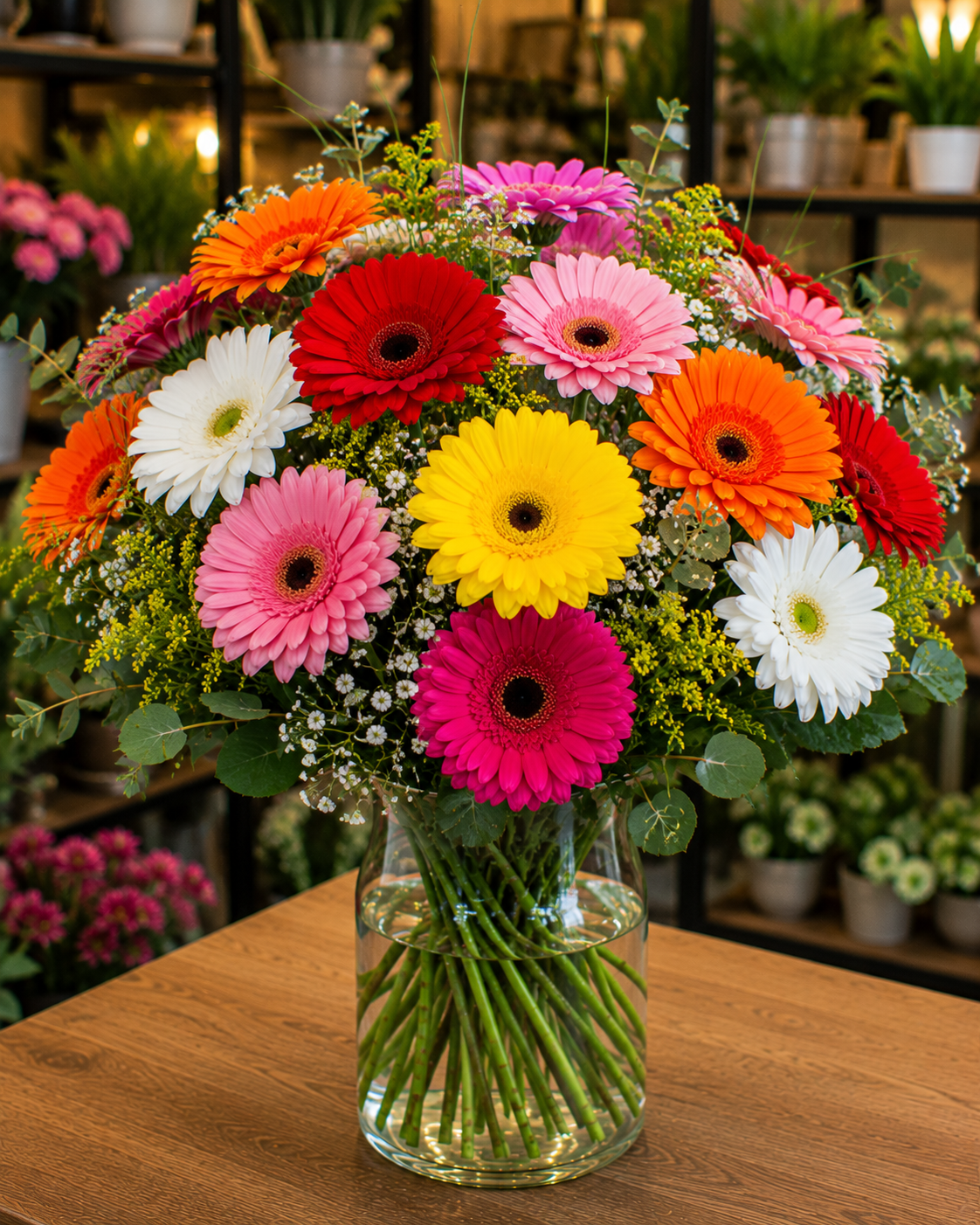 Vazoda Gerbera Aranjmanı